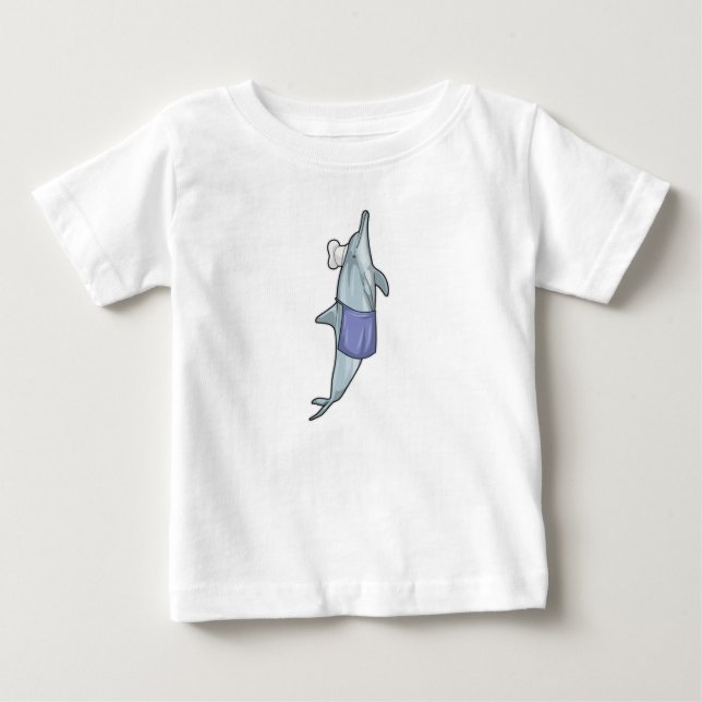 T-shirt Pour Bébé Dolphin as Cook (Devant)