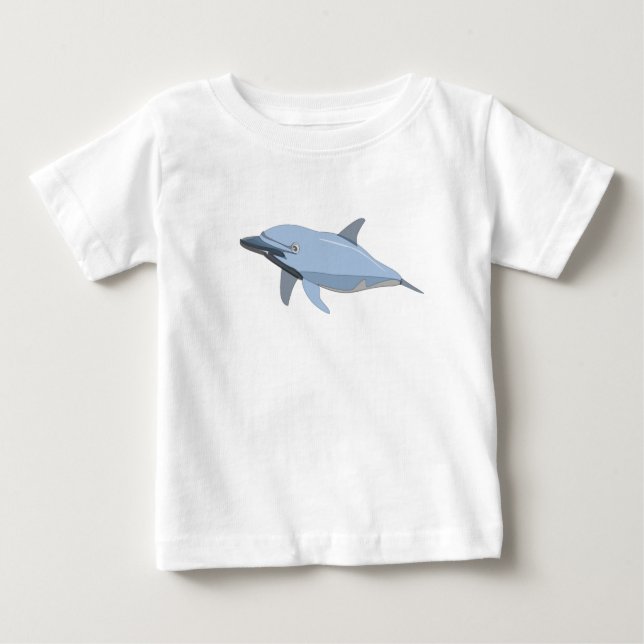 T-shirt Pour Bébé Dolphin Baby Tee (Devant)