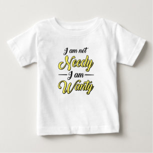 T-shirt Pour Bébé Don baby shower Je Ne Suis Pas Nécessaire Amusant