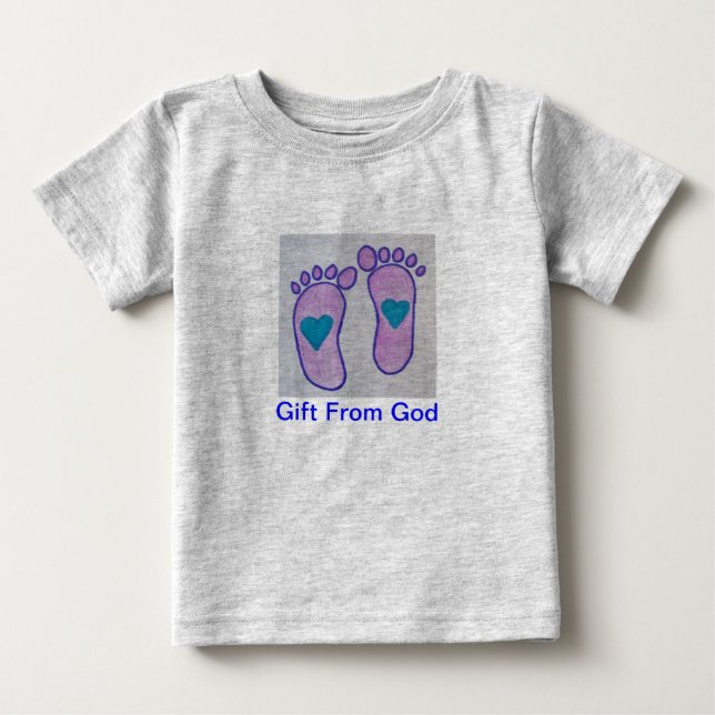 T-shirt Pour Bébé Don de Dieu (Devant)