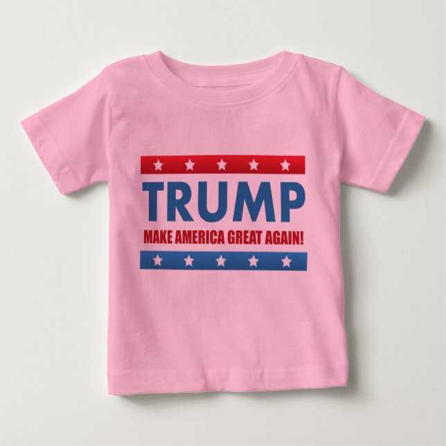 T-shirt Pour Bébé Donald Trump pour le président (Devant)