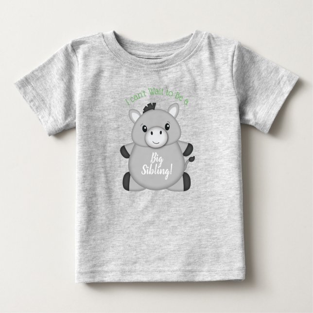 T-shirt Pour Bébé Donkey Baby shower Green (Devant)