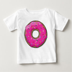 T-shirt Pour Bébé Donut rose, noisette, glaçage, arrosage, givrage