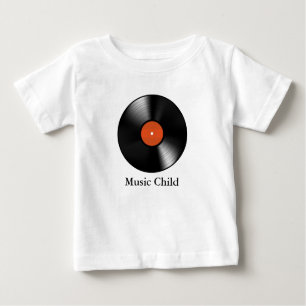 T-shirt Pour Bébé Dossier de vinyle