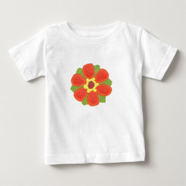 T-shirt Pour Bébé Dotty Flower Romper (Devant)