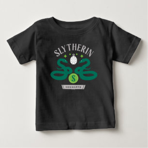 T-shirt Pour Bébé Double serpent et médaillon de la maison SLYTHERIN