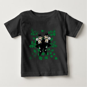 T-shirt Pour Bébé Double Trouble Jumeaux Irlandais Chanceux