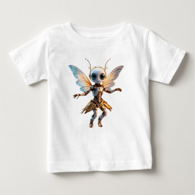 T-shirt Pour Bébé Douce Fée Robot Danseuse de la Fille Ant (Devant)