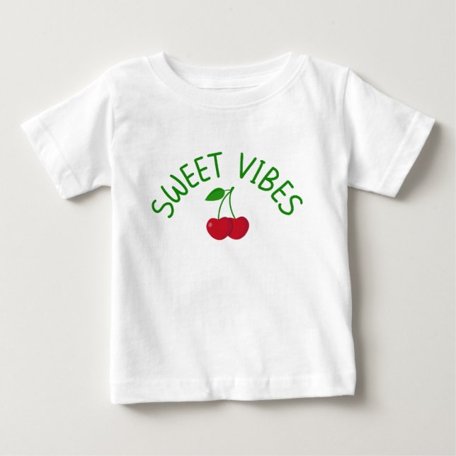 T-shirt Pour Bébé Douces vibrations (Devant)
