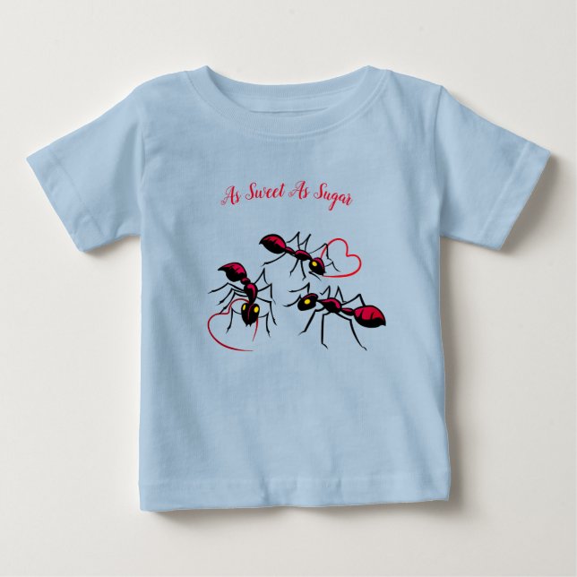 T-shirt Pour Bébé Doux comme du sucre (Devant)
