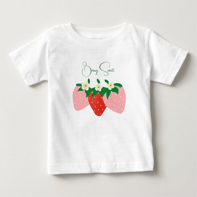 T-shirt Pour Bébé Doux de baie (Devant)