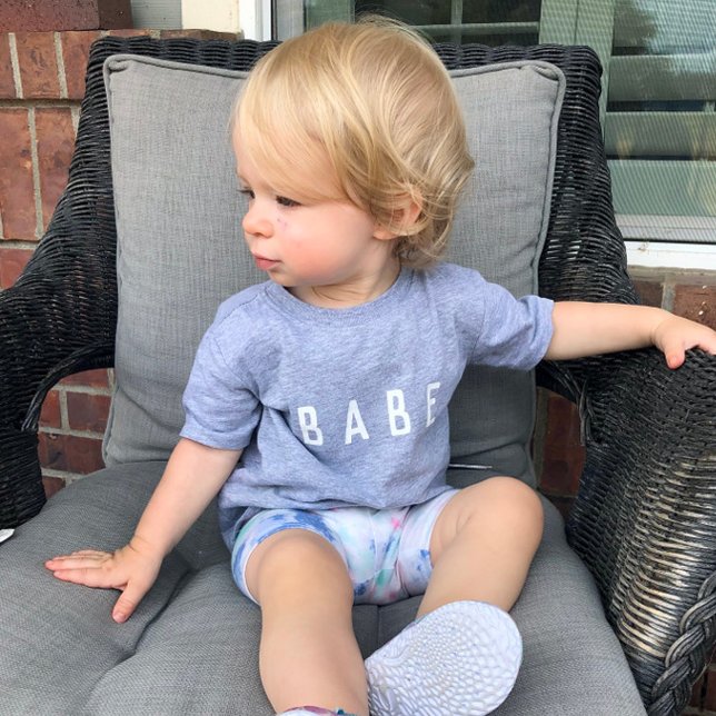 T-shirt Pour Bébé Doux et simple "Babe" (Créateur téléchargé)