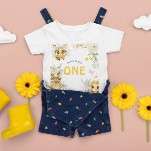 T-shirt Pour Bébé Doux pour l'abeille UN 1er anniversaire