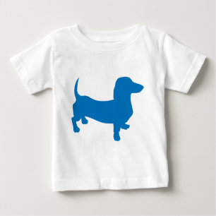 T-shirt Pour Bébé Doxie Bleue, Dachshund