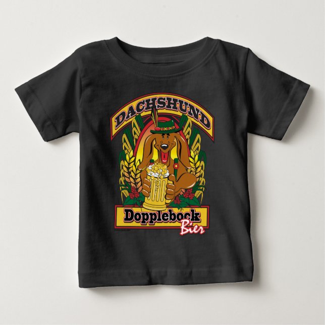 T-shirt Pour Bébé Doxie-Dopplebock-Beer (Devant)