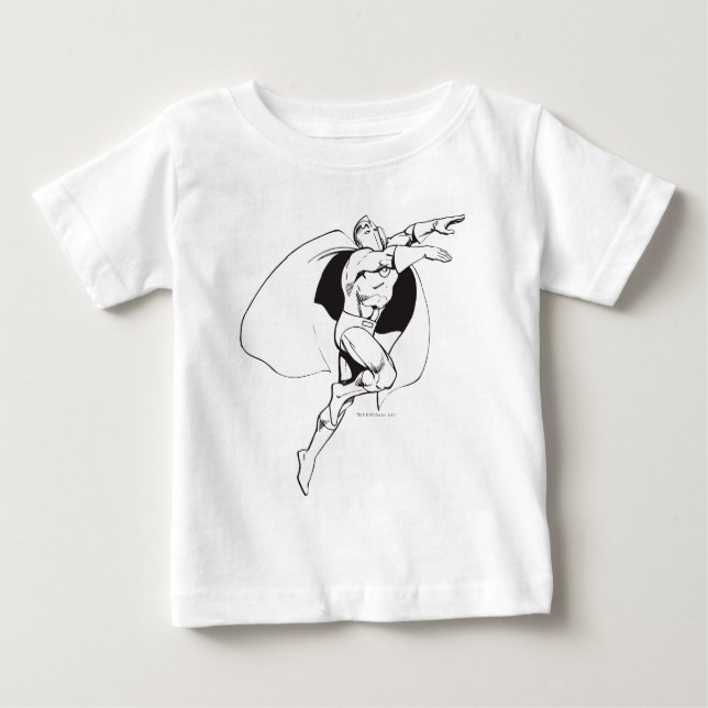 T-shirt Pour Bébé Dr. Fate Soaring Outline (Devant)