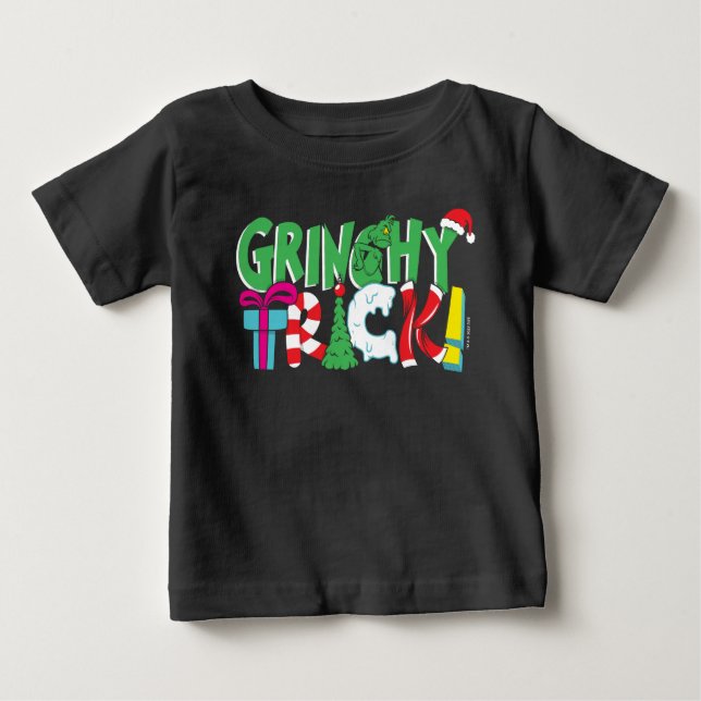 T-shirt Pour Bébé Dr Seuss | Grinchy Trick (Devant)