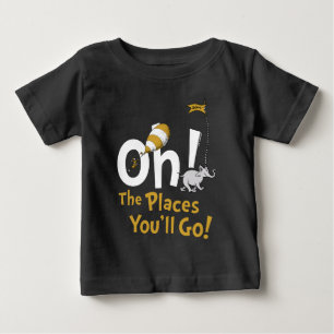 T-shirt Pour Bébé Dr. Seuss Oh, les endroits que vous irez ! Rétro