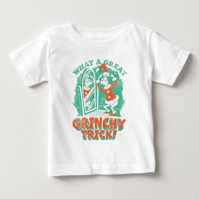 T-shirt Pour Bébé Dr Seuss | Quelle belle petite queue de Grinchy ! (Devant)