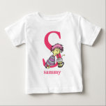 T-shirt Pour Bébé Dr. Seuss's ABC: Letter S - Pink | Add Your Name<br><div class="desc">This Dr. Seuss ABC: Letter S design is the perfect gift for a baby shower or your child's first or second birthday.  Personalize this design by adding your child's name or by changing the background color on the product.</div>