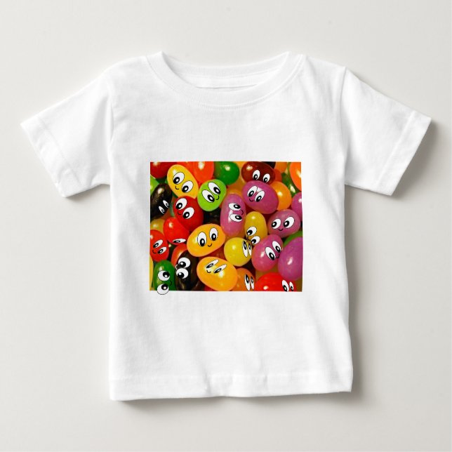 T-shirt Pour Bébé Dragée à la gelée de sucre mignonne (Devant)