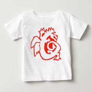 T-shirt Pour Bébé DRAGON À BORD ! ROUGE de pièce en t de bébé