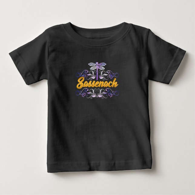 T-shirt Pour Bébé Dragon bleu de Sassenach Outlander (Devant)