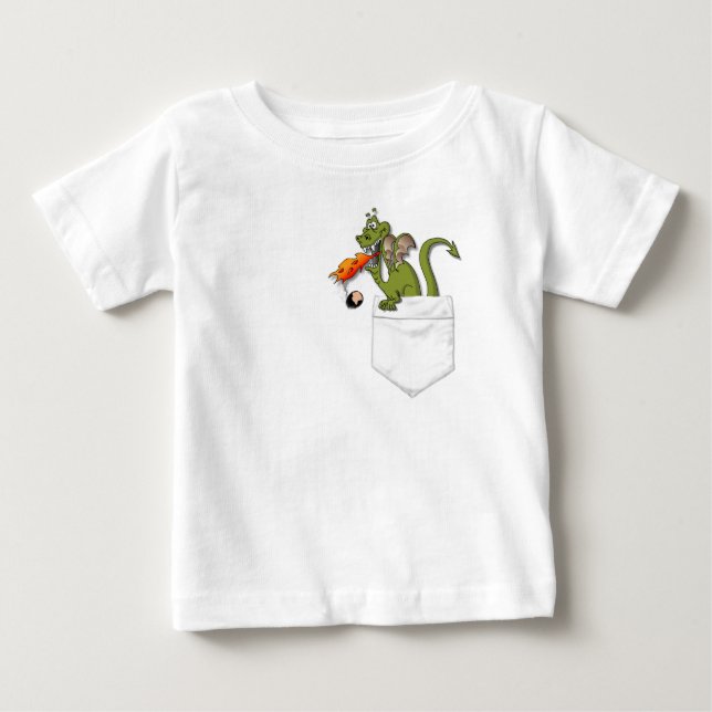 T-shirt Pour Bébé dragon dans votre poche (Devant)