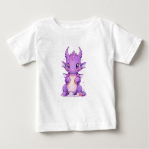 T-shirt Pour Bébé Dragon de bébé pourpre