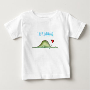 T-shirt Pour Bébé Dragon étendu sur le sol