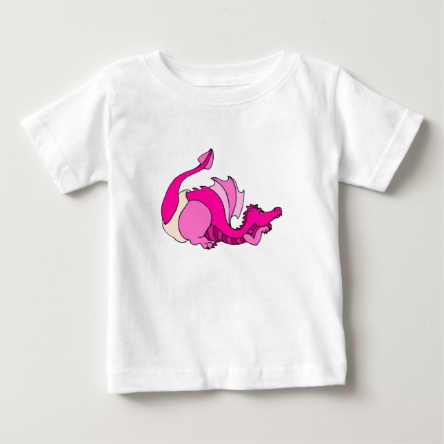 T-shirt Pour Bébé Dragon mignon de bébé dans la couche-culotte (Devant)