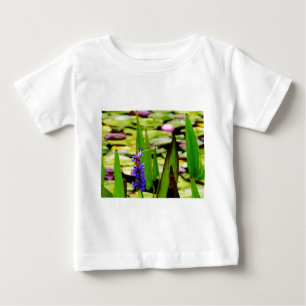 T-shirt Pour Bébé Dragonfly lotus and purple flower