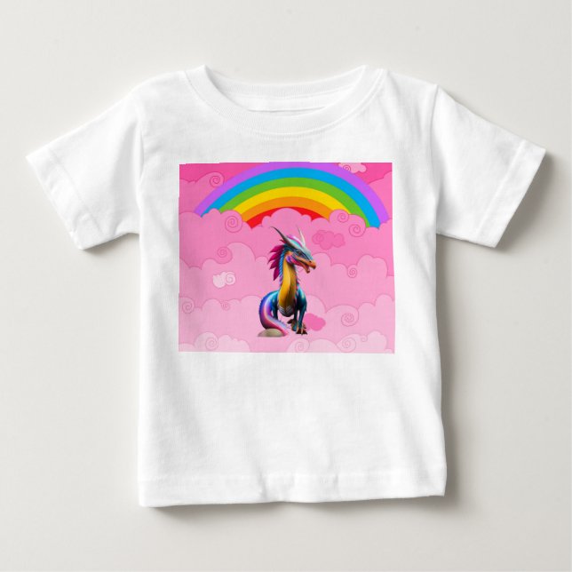 T-shirt Pour Bébé Dragons Mignons (Devant)