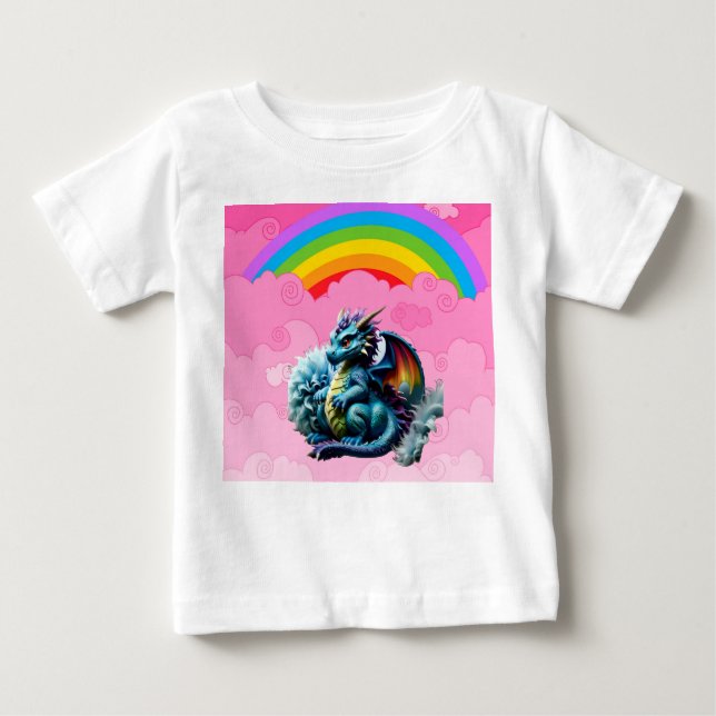 T-shirt Pour Bébé Dragons Mignons (Devant)
