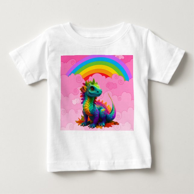 T-shirt Pour Bébé Dragons Mignons (Devant)