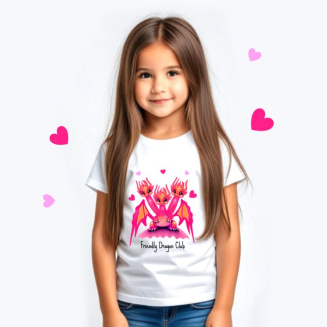 T-shirt Pour Bébé Dragons roses (Créateur téléchargé)