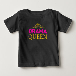 T-shirt Pour Bébé Drama Queen Crown Actrice par intérim Broadway