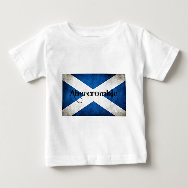 T-shirt Pour Bébé Drapeau Abercrombie Grunge (Devant)