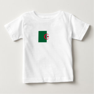 T-shirt Pour Bébé Drapeau algérien patriotique