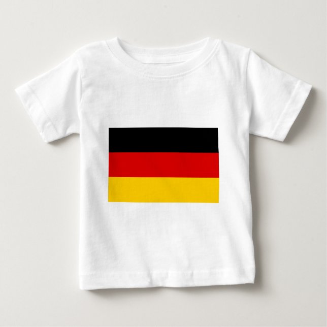 T-shirt Pour Bébé Drapeau allemand (Devant)
