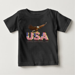 T-shirt Pour Bébé Drapeau américain