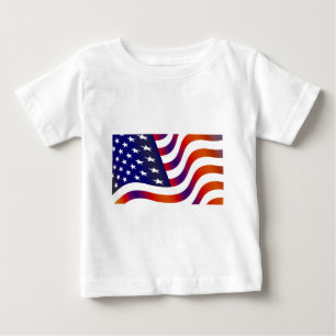 T-shirt Pour Bébé Drapeau américain