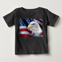 Drapeau américain de tête d'aigle chauve 4 juillet
