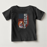 drapeau américain monde meilleur beagle papa