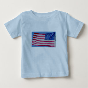 T-shirt Pour Bébé Drapeau américain Patriotique T-shirt bébé bébé bé