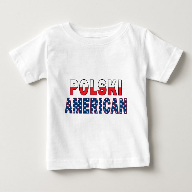 T-shirt Pour Bébé Drapeau américain Polski (Devant)