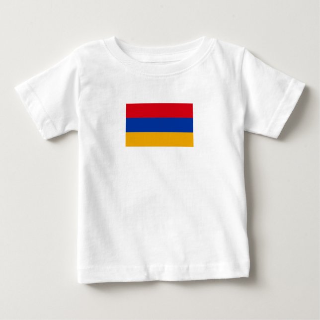 T-shirt Pour Bébé Drapeau arménien patriotique (Devant)