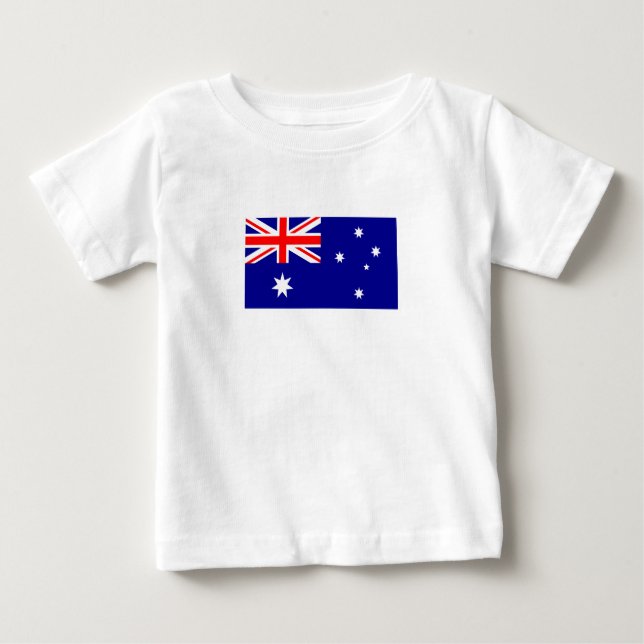 T-shirt Pour Bébé Drapeau australien patriotique (Devant)
