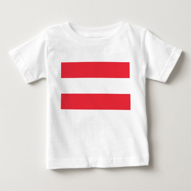 T-shirt Pour Bébé Drapeau autrichien (Autriche) T-shirt bébé (Devant)