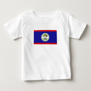 T-shirt Pour Bébé Drapeau bélizien